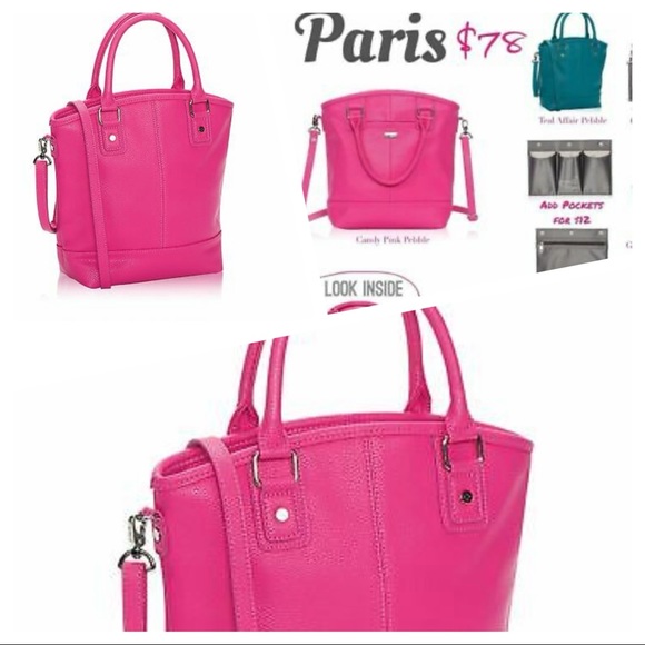 thirty-one Handbags - Thirty One Jewell Paris Candy Pink crossbody bag